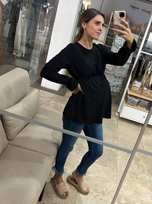 Blusa de maternidad, Anna negra CH