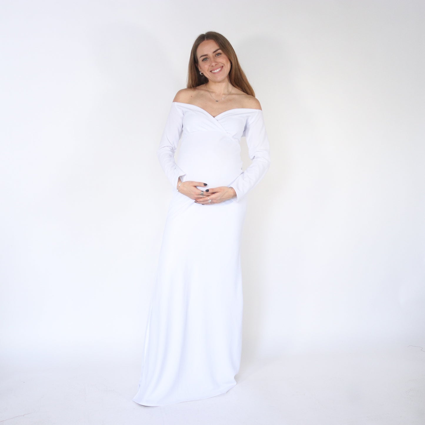 Vestido de maternidad sesión, Ritta blanco M