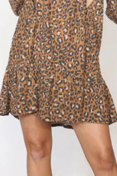 Tela leopardo caliente
