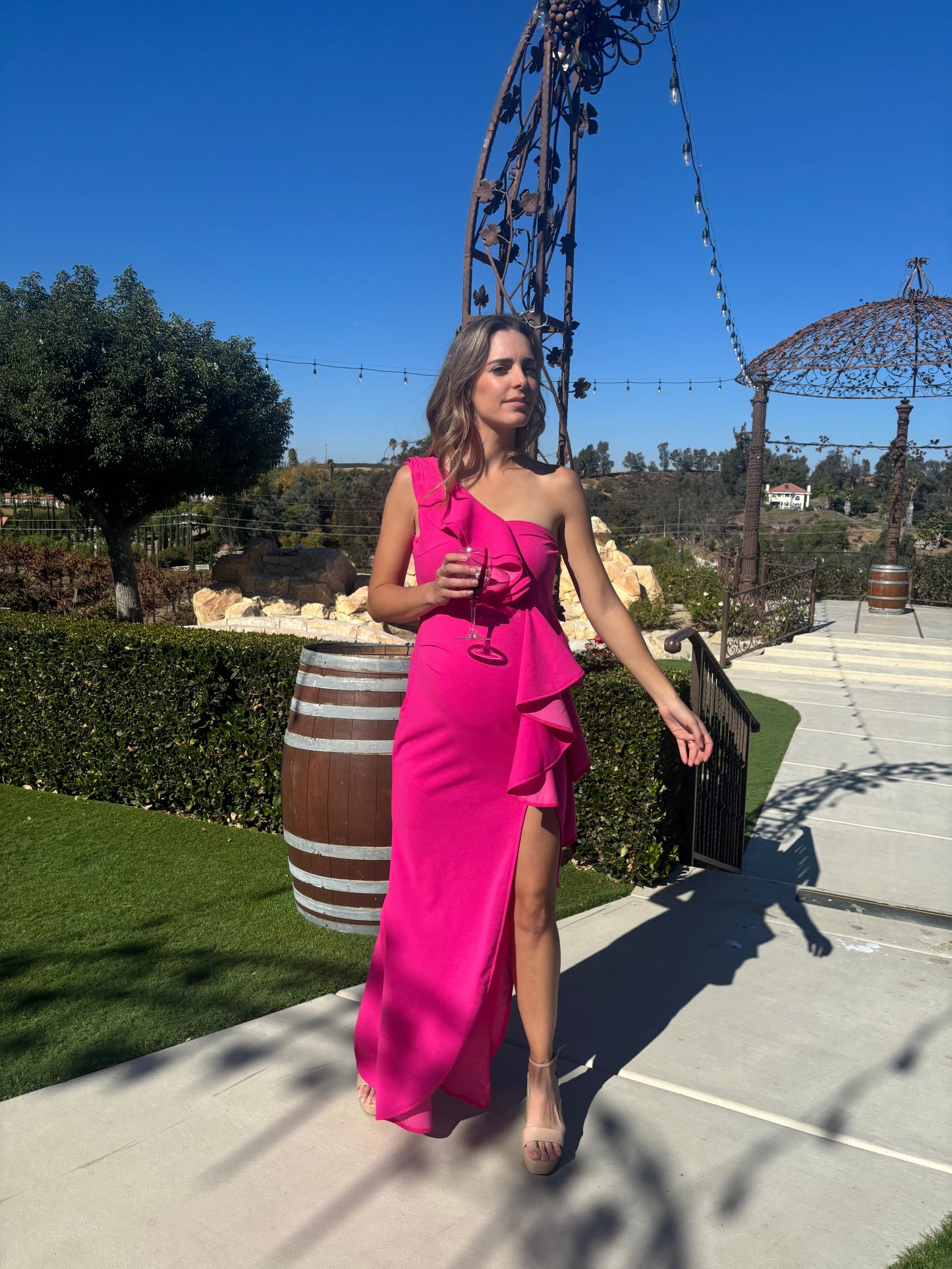 Vestido de maternidad, Britany rosa barbie CH