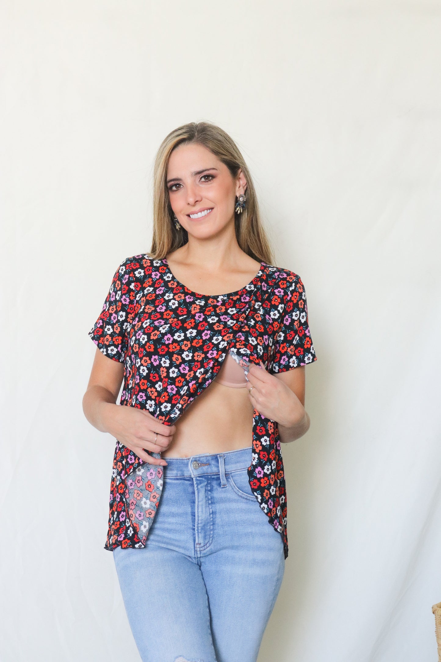 Blusa de lactancia Diana, hawai  M