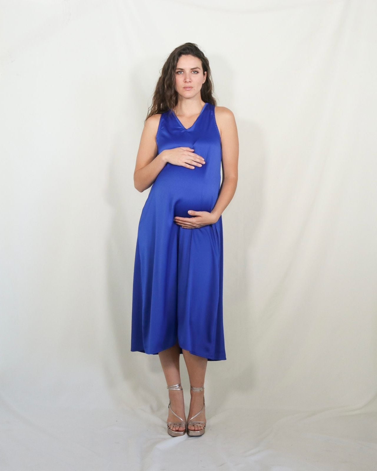 Vestido de maternidad, Dinora azul rey CH