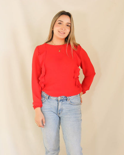 Blusa lactancia olanes roja cey CH