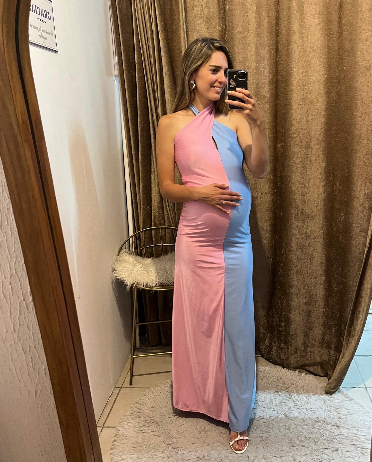 Vestido de maternidad, Marilu gender reveal CH