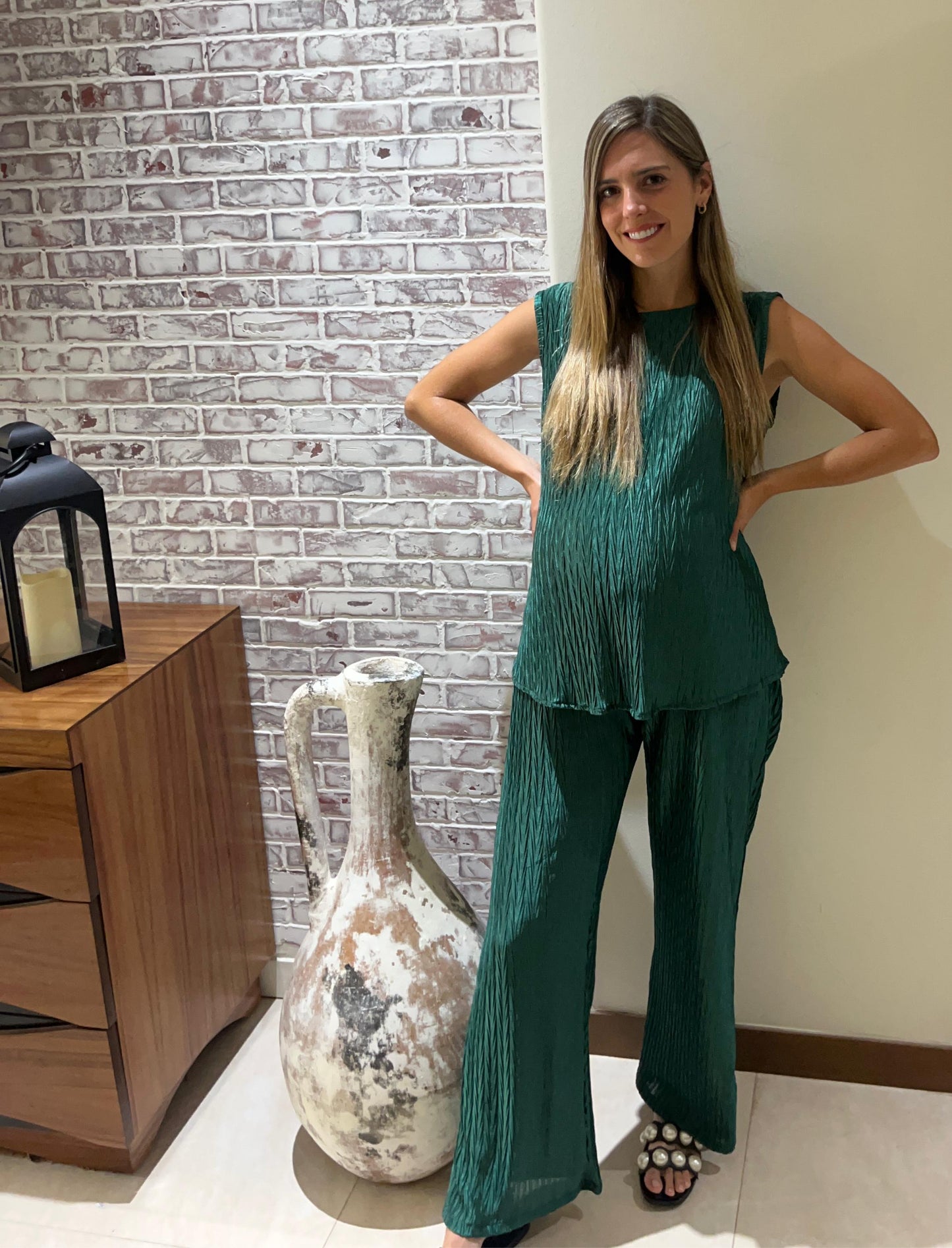 Conjunto de maternidad Mayte, verde medellin G