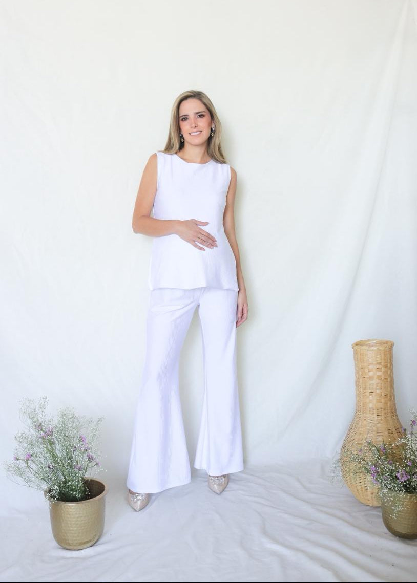 Conjunto de maternidad Cinthya, blanco