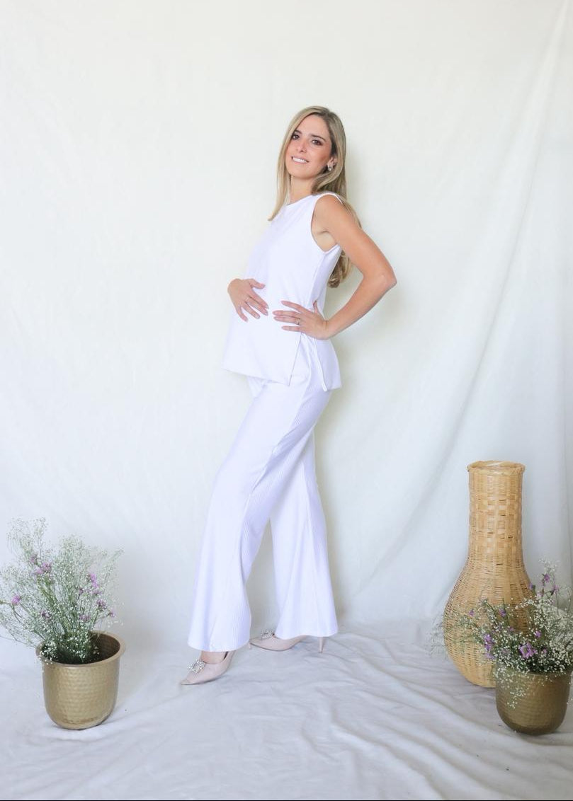 Conjunto de maternidad Cinthya, blanco
