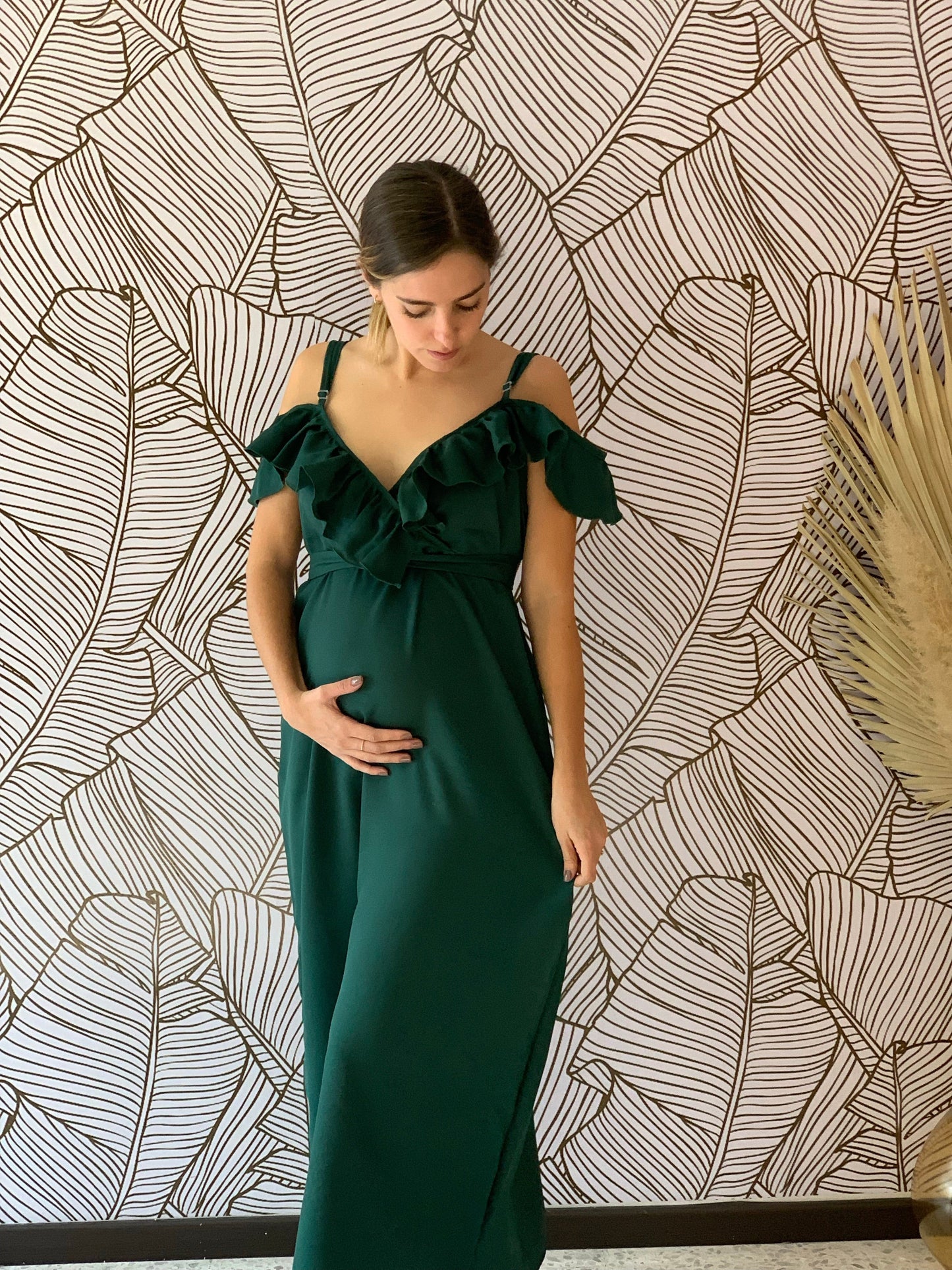 Vestido de maternidad, Dayana verde medellín