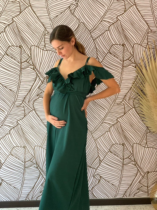 Vestido de maternidad, Dayana verde medellín