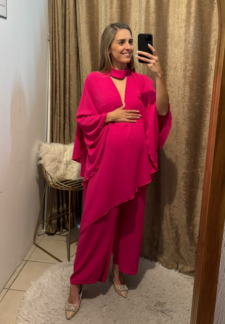 Jumpsuit de maternidad, Valeria rosa Barbie Cey
