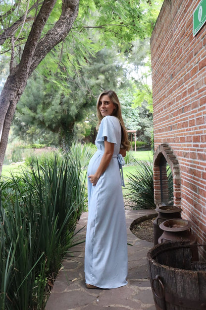 Vestido de maternidad Love, azul bajito
