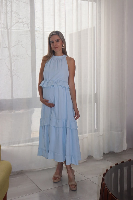 Vestido de maternidad, Victoria azul bebé
