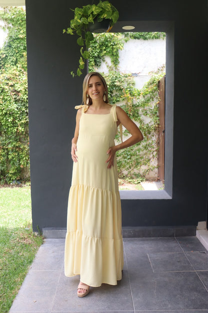 Vestido de maternidad Dalia amarillo