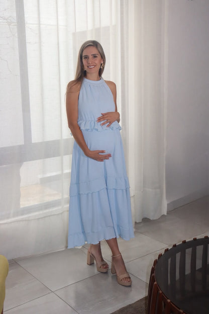 Vestido de maternidad, Victoria azul bebé