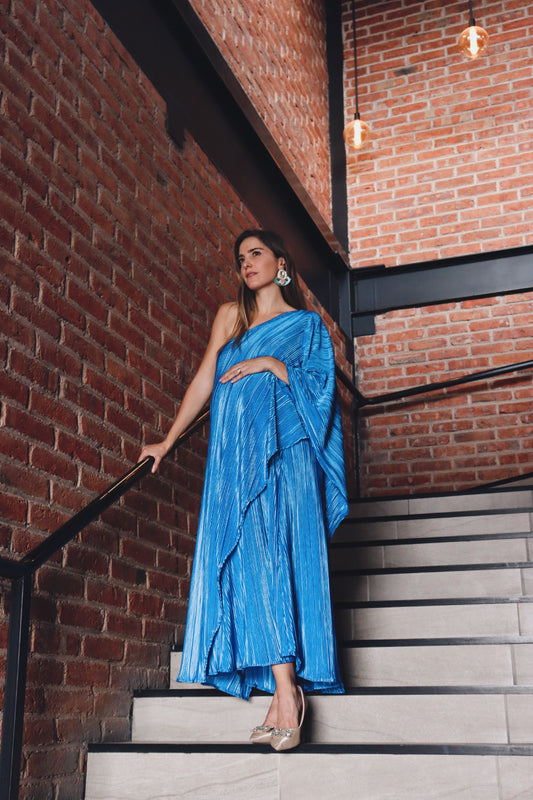 Vestido de maternidad Ilya azul
